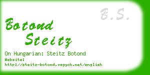 botond steitz business card